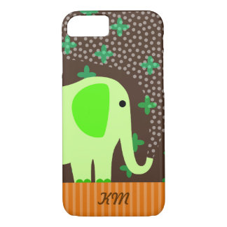 Coque iPhone 7 Monogramme avec l'éléphant