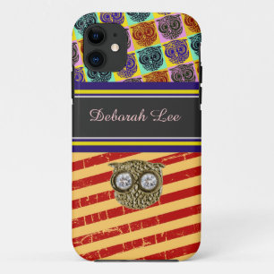 Coque Case-Mate iPhone monogramme, bandes et choux