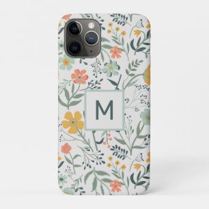 Case-Mate iPhone Case Monogramme Beau motif végétal botanique