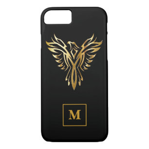 Case-Mate iPhone Case Monogramme Black & Gold Phoenix Rising