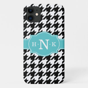 Case-Mate iPhone Case Monogramme Bleu de pied de roche noir