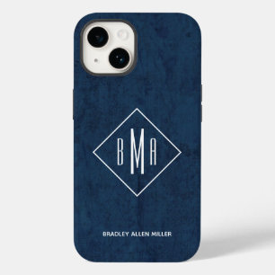 Coque Case-Mate iPhone Monogramme bleu marine