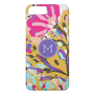 Coque Case-Mate iPhone Monogramme Boho rose Floral I