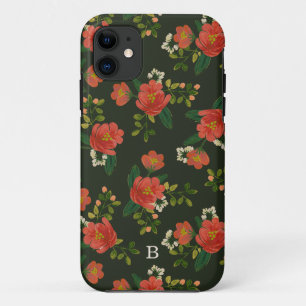 Coque Case-Mate iPhone Monogramme Bouquet rouge