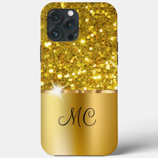 Coques Case-Mate iPhone Monogramme brillant classique (Verso)