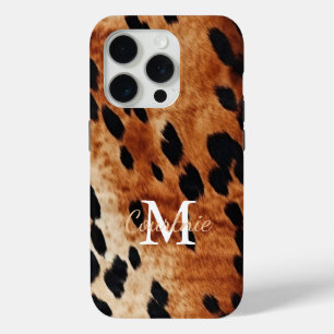Coque Case-Mate iPhone Monogramme Brown de vache