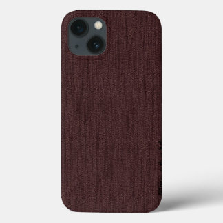 iPhone 13 Case Monogramme Brown du grain de bois