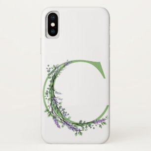 Case-Mate iPhone Case Monogramme C Lavande Eucalyptus