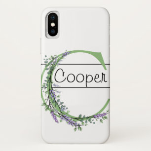 Case-Mate iPhone Case Monogramme C Lavande Eucalyptus