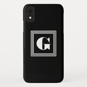 Case-Mate iPhone Case Monogramme Cadre Gras 3 Noir & Blanc