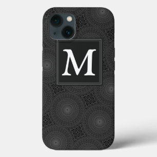 Case-Mate iPhone Case Monogramme cercles de charbon motif Coque-Mate iPh