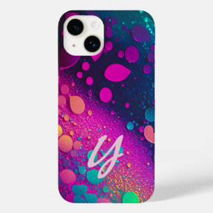 Coque Case-Mate iPhone Monogramme Chartreuse Dark Magenta Aqua