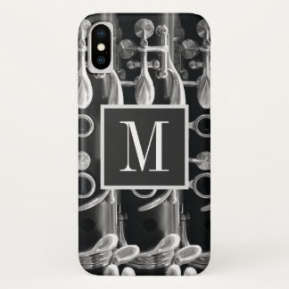 Case-Mate iPhone Case Monogramme Clarinet noir et blanc