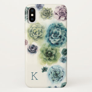 Coque Case-Mate Pour iPhone Monogramme   Cluster de succulents