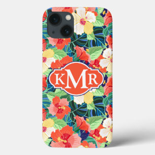 Coques Pour iPhone Monogramme coloré du motif   de ketmie