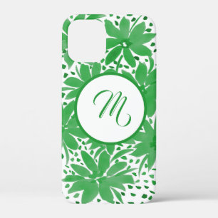 Case-Mate iPhone Case Monogramme Contemporain Vert Floral