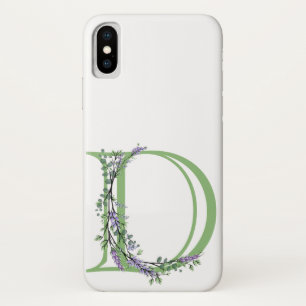 Case-Mate iPhone Case Monogramme D Lavande Eucalyptus