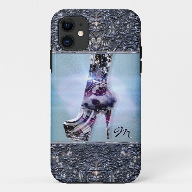 Coques Case-Mate iPhone Monogramme d'amour de chaussure (Dos)