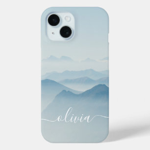 Coque Case-Mate iPhone Monogramme d'aquarelle moderne et élégant