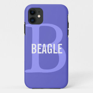 Coque iPhone 11 Monogramme de beagle