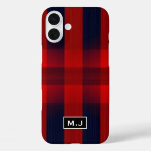 Coque Pour iPhone 16 Plus Monogramme de carton rouge Bokeh Buffalo