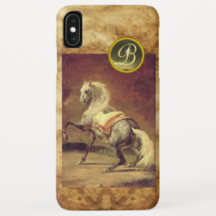 COQUE Case-Mate iPhone MONOGRAMME DE CHEVAL GRISÉ
