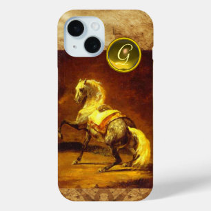 COQUE Case-Mate iPhone MONOGRAMME DE CHEVAL GRISÉ