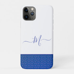 Case-Mate iPhone Case Monogramme de Coastère bleu blanc  
