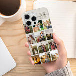 Coque Case-Mate iPhone Monogramme de collection photo personnalisée<br><div class="desc">Collage photo personnalisé coque iphone Monogramme</div>