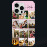 Coque Case-Mate iPhone Monogramme de collection photo personnalisée<br><div class="desc">Collage photo personnalisé coque iphone Monogramme</div>