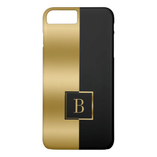 Coque Case-Mate Pour iPhone monogramme de conception géométrique moderne Black