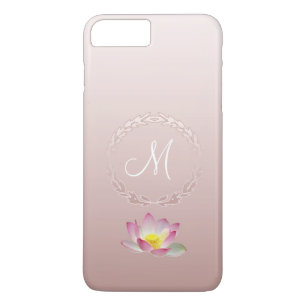Coque Case-Mate Pour iPhone Monogramme de couronne de laurier de lotus