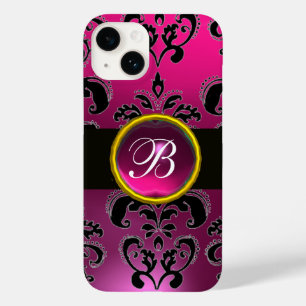 Coque Case-Mate iPhone MONOGRAMME DE DOMMASQUE ROSE NOIR, Ruby Gem