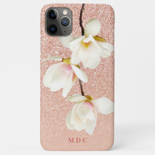 Case-Mate iPhone Case Monogramme de girly rose moderne personnalisé mag