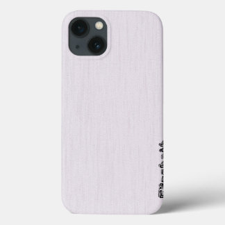 Coques Pour iPhone Monogramme de grain gris clair