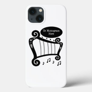 Etui iPhone Case-Mate Monogramme de harpe noire et blanche