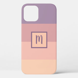 Case-Mate iPhone Case Monogramme de la palette de couleurs violet à jaun