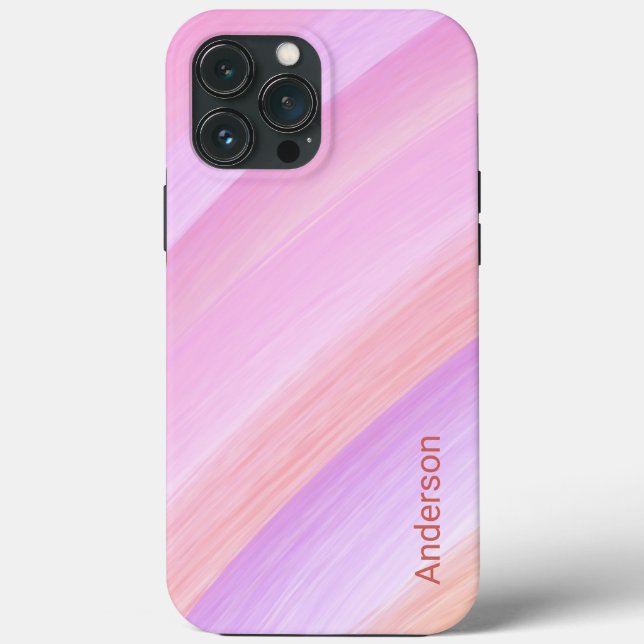 Coques Case-Mate iPhone Monogramme de ligne rétro élégant moderne (Verso)