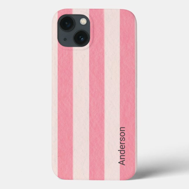 Coques Case-Mate iPhone Monogramme de ligne rétro élégant moderne (Verso)