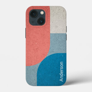 Case-Mate iPhone Case Monogramme de ligne rétro élégant moderne