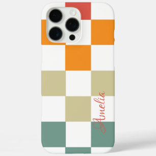Coque iPhone 16 Pro Max Monogramme de ligne rétro élégant moderne