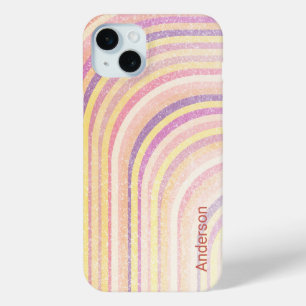 Coque Case-Mate iPhone Monogramme de ligne rétro élégant moderne
