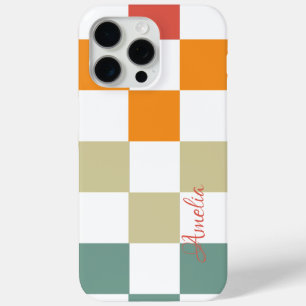Coque Case-Mate iPhone Monogramme de ligne rétro élégant moderne