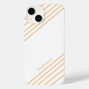 Coque Case-Mate iPhone Monogramme de ligne rétro élégant moderne
