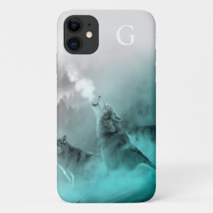 Case-Mate iPhone Case Monogramme de loup d'hiver