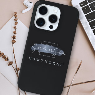 Coque Case-Mate iPhone Monogramme de luxe Moderne minimaliste Pinceau noi