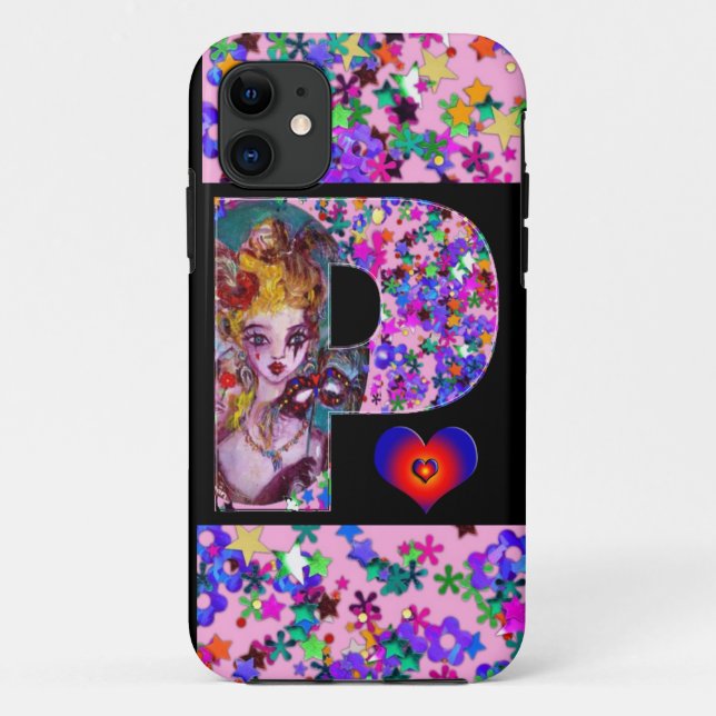 COQUES Case-Mate iPhone MONOGRAMME DE MASQUÉRADE VÉNÉTIENNE VALENTINE P LE (Dos)