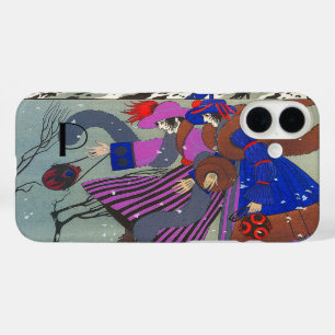 COQUES iPhone 16 PLUS MONOGRAMME DE MODE NEIGE HIVER