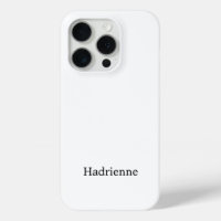 Monogramme de nom noir et blanc moderne