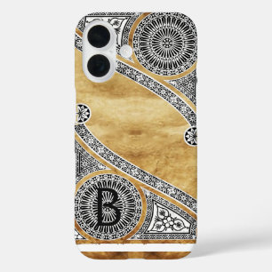 Coques iPhone 16 MONogramme de parchemin ARCHITECTURE RENAISSANCE